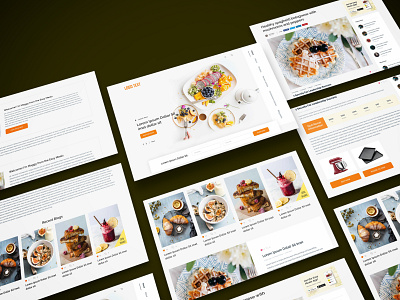 Food Blog site design