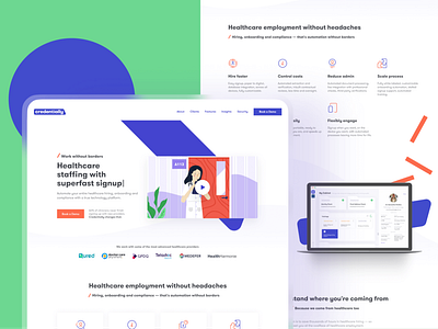 Landing page designed