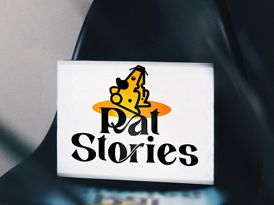 Rat stories about cheese book branding creative design graphic design illustration logo logo design minimalist modern typography ui ux vector