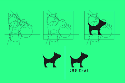 DOG CHAT animation app artission bold branding creative design flat good icon icon app illustration inspiration letter lettermark logo palattecorner sumesh typography vector