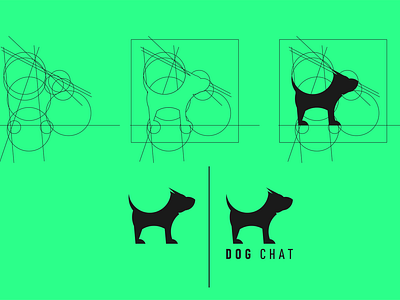 DOG CHAT animation app artission bold branding creative design flat good icon icon app illustration inspiration letter lettermark logo palattecorner sumesh typography vector
