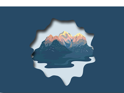 Mountain abstraction!! animation app artission bold branding creative design flat good icon illustration inspiration lettermark logo palattecorner sumesh typography vector web website