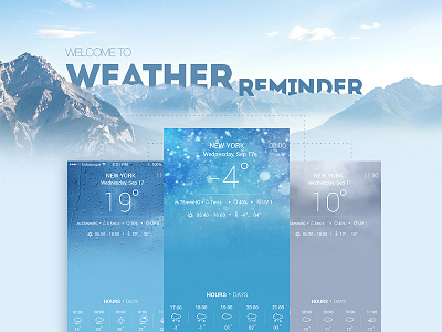 Weather Reminder iOS app app forecast weather