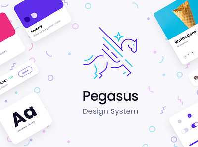 Pegasus Design System app branding clean design design system designops minimal productdesign tools ui ux