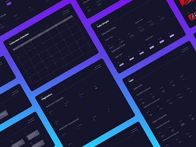 Dark Mode Components by John MacMenamin on Dribbble