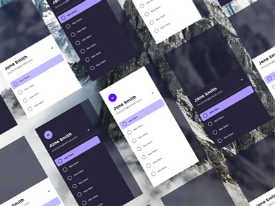 Native Android Menus app branding clean design design system design systems minimal mobile native typography ui ux