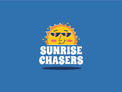 Sunrise Chasers branding design illustration typography vector