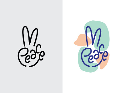 peace logo branding design logo