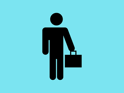 Going For Business Icon actions briefcase businessman human icon people