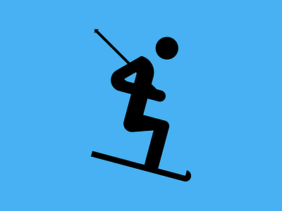 Snowboarder avatar blue free ice icon man skate snow winter