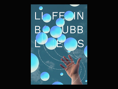 Bubble Buddy blue bubble design graphic design illustration layout poster typography