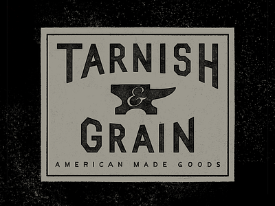 Tarnish & Grain american branding hand lettering hand made lettering logo type typography vintage