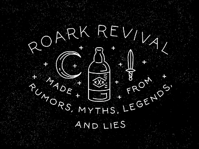 Roark Revival adventure apparel hand drawn knife lettering moon outdoors roark revival stars typography vintage whiskey