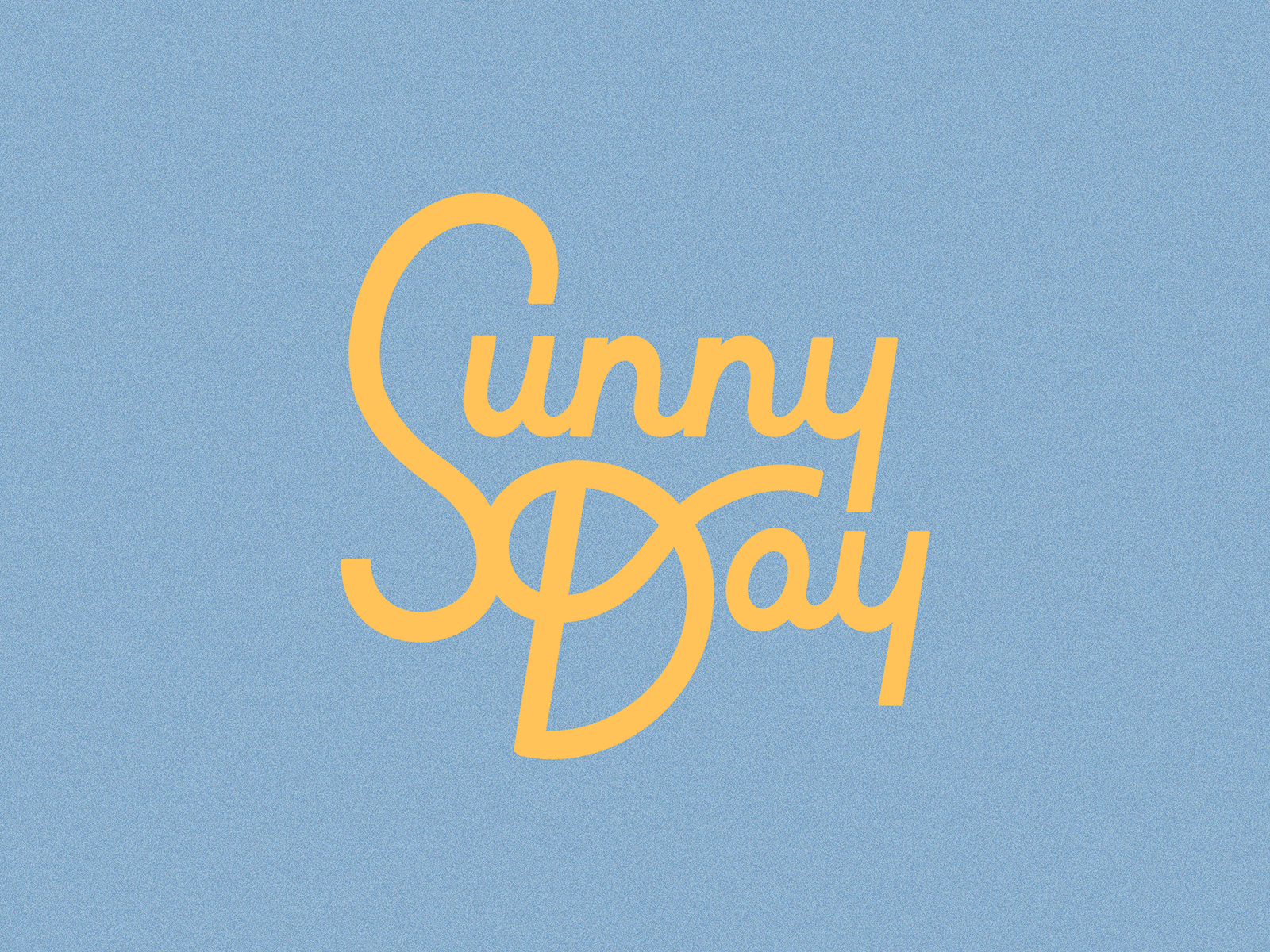 Sunny Day dispensary funky gif hand drawn lettering minimal script thc type