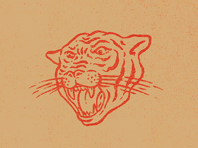 Just an Angry Cat angry brush cat copic mascot rough sketch texture tiger vintage warmup