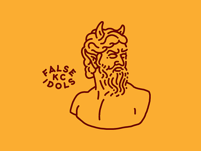 False Idols beard devil false idols figure idols kansas city kc lockup minimal monoline mythology