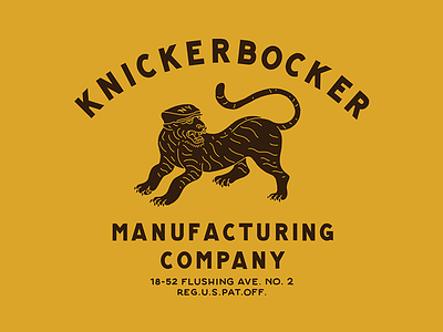 Knickerbocker MFG hand drawn hand lettering hat knickerbocker knickerbockermfg lettering new york tiger type typgraphy