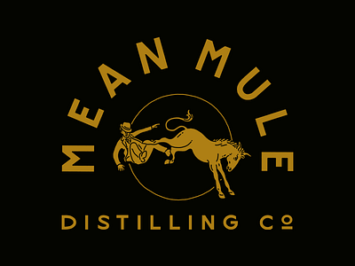 Mean Mule Distilling distilling g man hand drawn hand lettering kansas city kc mule prohibition whiskey