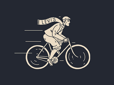 Levi's bicycle bike cap jeans levi levi strauss levis scarf trousers vintage