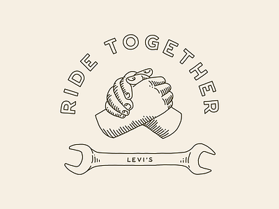 Ride Together - Levi's bike hands levi levis ride shake together wrench