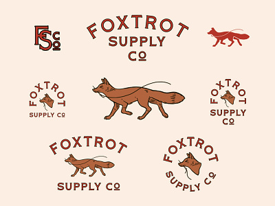 Foxtrot Supply Co fox foxtrot kansas city kc leatherworks lockup needle rebrand vintage