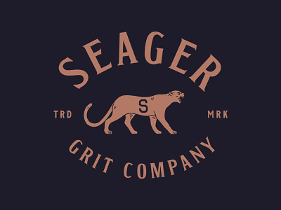 Seager apparel ca california lettering minimal mountain lion seager souvenir trade mark varsity vintage