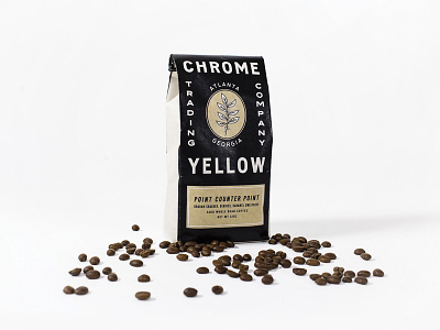 Chrome Yellow - Packaging chrome yellow coffee coffee beans minimal monoline packaging vintage