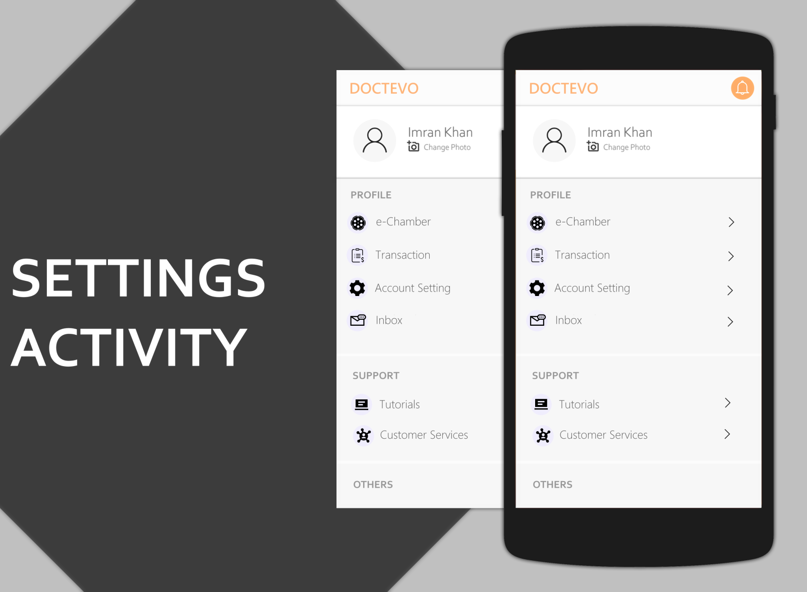 Android Settings Activity Page Design by Imran Khan on Dribbble