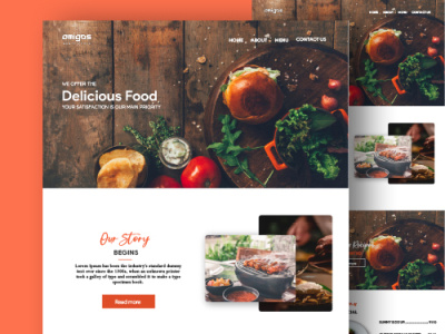 Restaurant Web Design branding clean design graphics landing page restaurant ui webdesign website website design