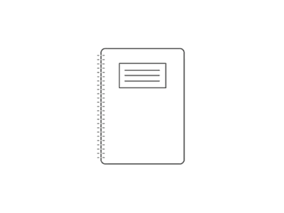 Workbook animation graphic icon motion simplicity