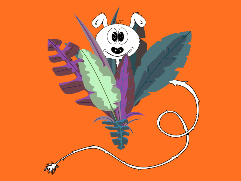Little dude in the jungle motiondesign motion mograph vectorart vector illustration