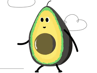 Superfresh Avocado after effects animation doodle motion motiondesign motiongraphics video walkcycle