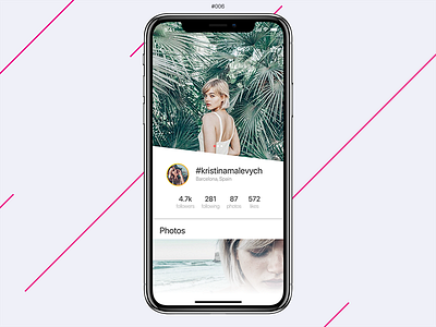 User Profile | Daily 006 app app design daily daily ui design iphone light model profile ui user profile