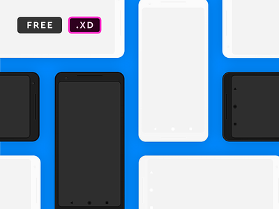 Pixel XL 2 Mockup for XD - Freebie android device flat free google iphone iphonex minimal mockup pixel presentation xd