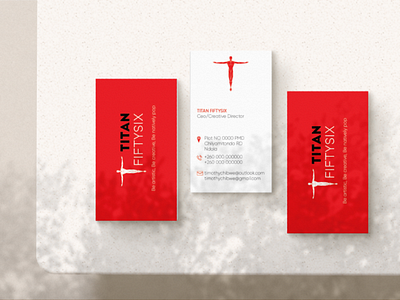 Titan FiftySix business card design logo design