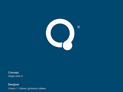 Q Logo clean designer illustrator lettermark logo logo design minimalistic