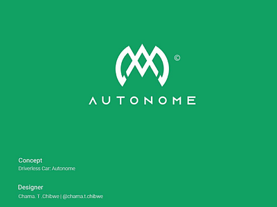 Autonome autonomus behance car design graphicdesign illustrator logo logochallengr logomark minimalistic vector vehicle