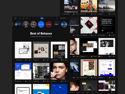 Behance Redesign Concept | Dark Mode - Full Project Coming Soon.