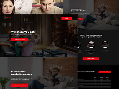 Netflix Website redesign concept (Full shot) concept netflix redesign website