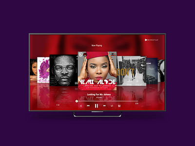 Android TV Music App android android tv app music tv ui uiux