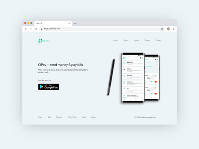 Opera Pay Website Redesign app design ui uiux website