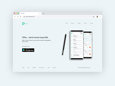 Opera Pay Website Redesign