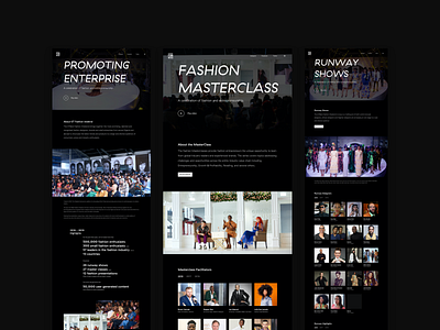 GTBank Fashion Weekend 2019 Website Redesign design ui uiux website