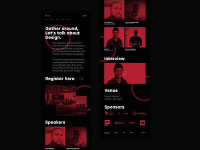 Event Website Concept design ui uiux website