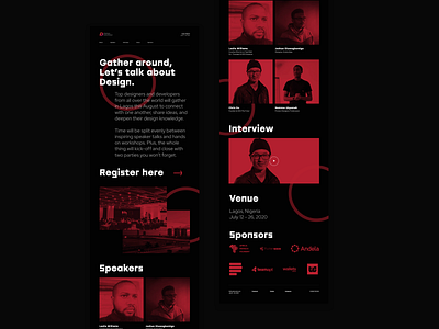 Event Website Concept