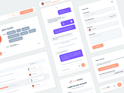 Dashboard UI Design chat dashboard dashboard ui design minimal table ui ui design uidesign uidesigner uidesigns ux ux design