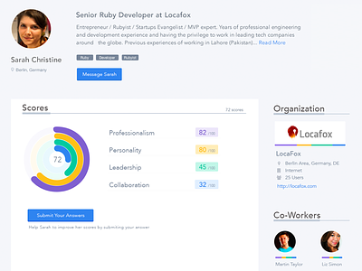 Profile view adobexd feedback profile skills startup