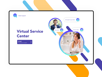 Virtual Service Center landing startup