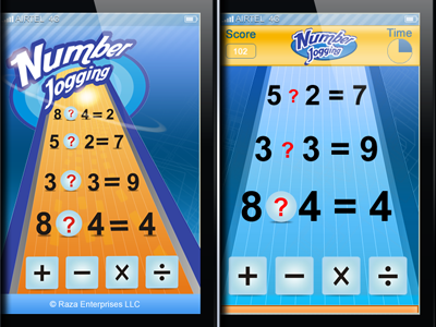 Number Jogging Iphone Game