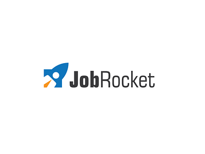 Job Rocket Logo Designs clever logo design job logo rocket simple